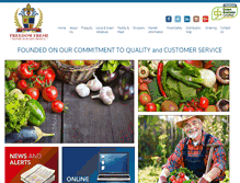 Tablet Screenshot of freedomfresh.com